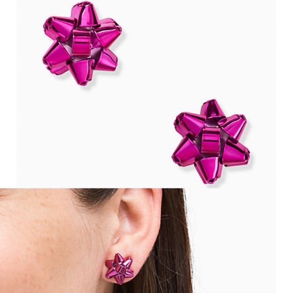 kate spade Jewelry - 🎀 Kate Spade Pink Bourgeois Bow stud earrings